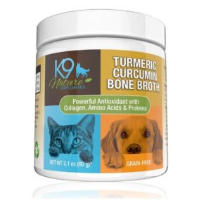 K9 Nature Supplements Turmeric Curcumin Bone Broth for Dogs