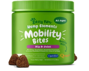 Zesty Paws Glucosamine for Dogs with Hemp