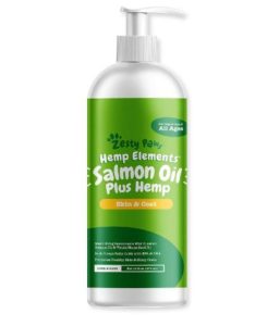 Zesty Paws Pure Wild Alaskan Salmon Oil with Hemp for Dogs